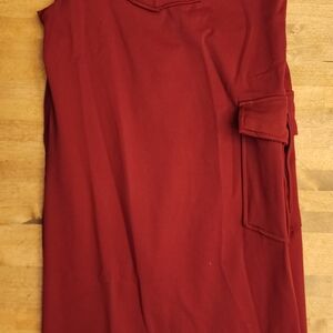 Women's Wide Leg Jumpsuit - Red